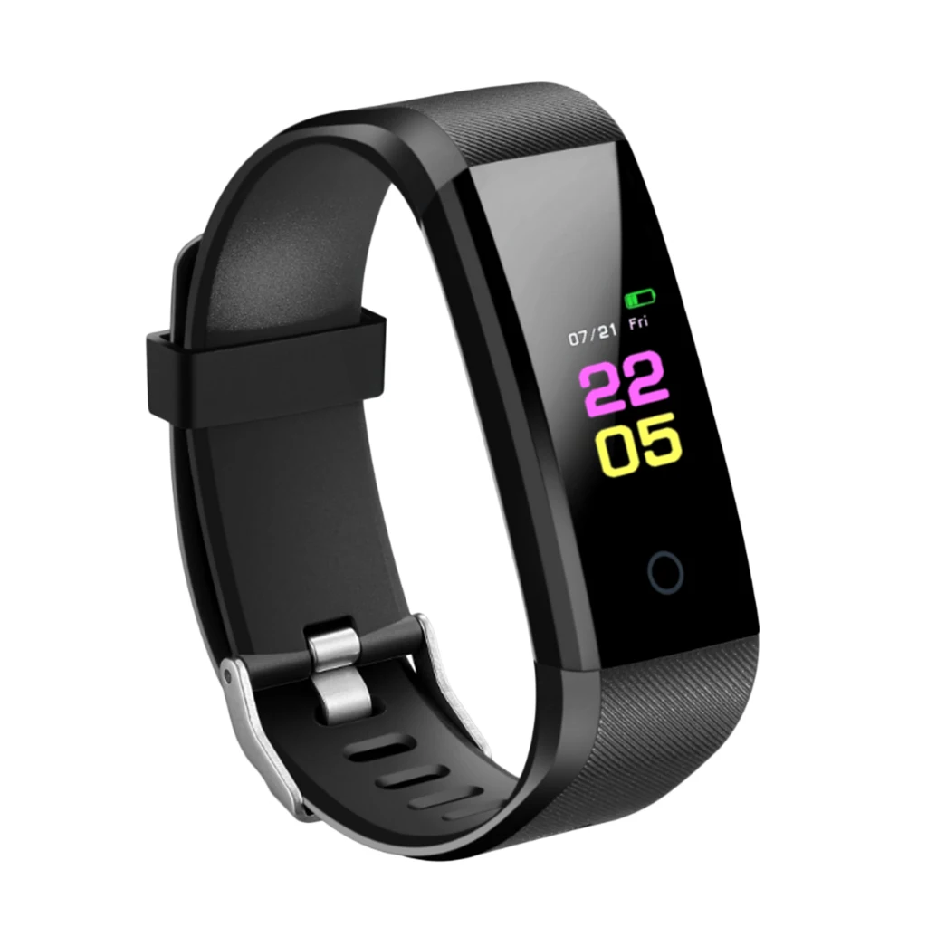 0.96in 115Plus Durable Smart Band Tracker Watch Watchband Ring Passometer