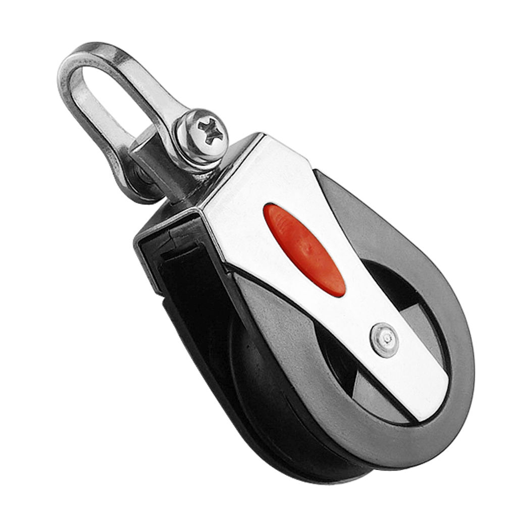 MagiDeal 1500Lb Sheave Block Universal Single Pulley Swivel Boat Rope Runner
