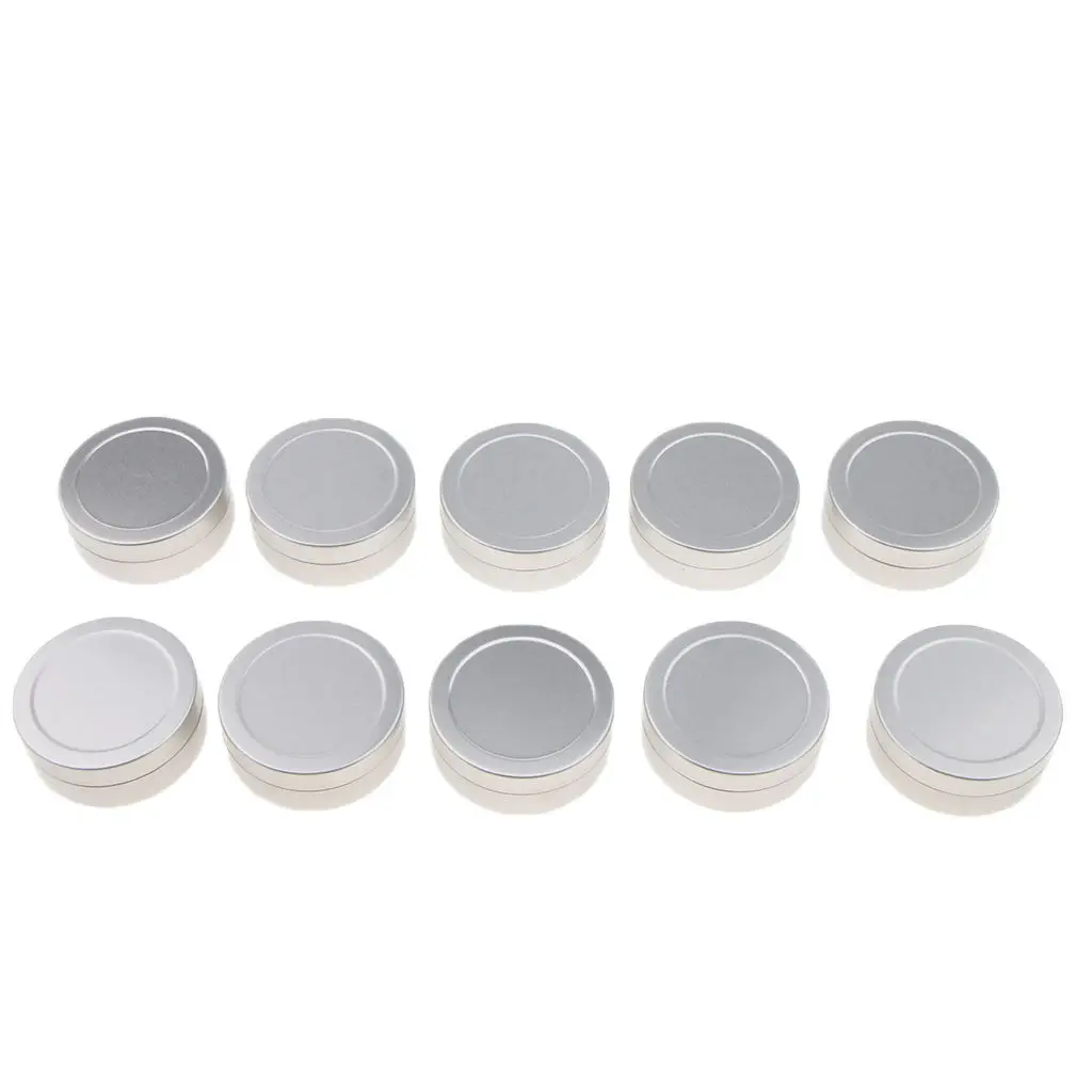 Aluminum Jar, 10 Pcs 25 Ml Cosmetic Boxes Round Containers with