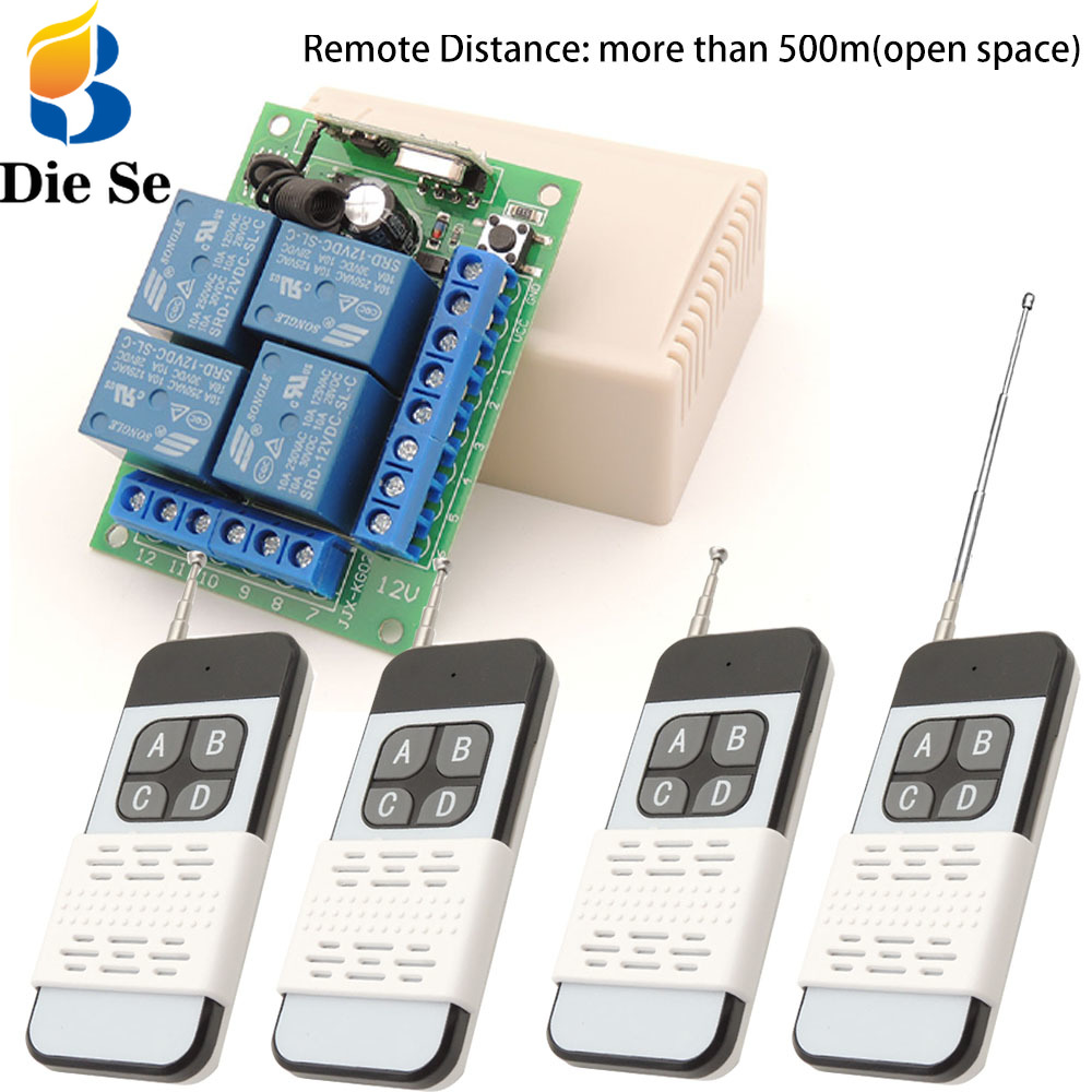 controle remoto universal dc receptor de relé transmissor rf para porta de aparelho doméstico