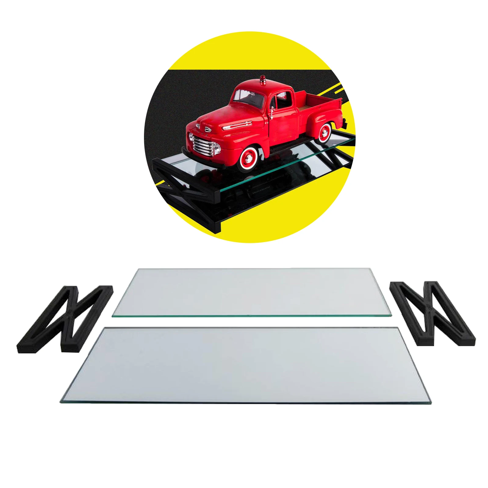 1:24 Scale Display Stand Base Showcase for 1:24 Model Cars Collectibles