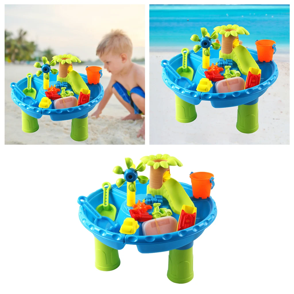 Outdoor Fun Sand Water Table 22PCS Sandpit Toys for Toddler Boys Girls