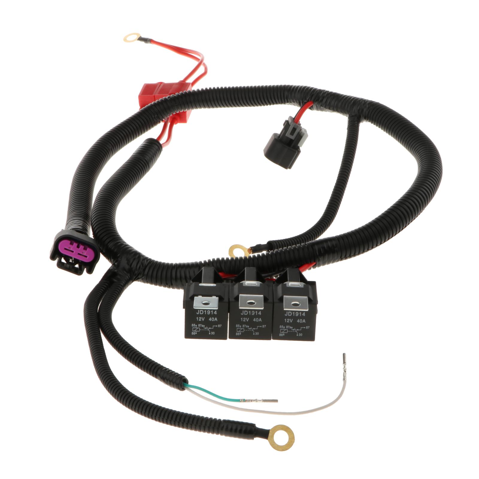 Dual Electric Fan Upgrade Wiring Harness Replacement fits For 1999–2006 ECU Control