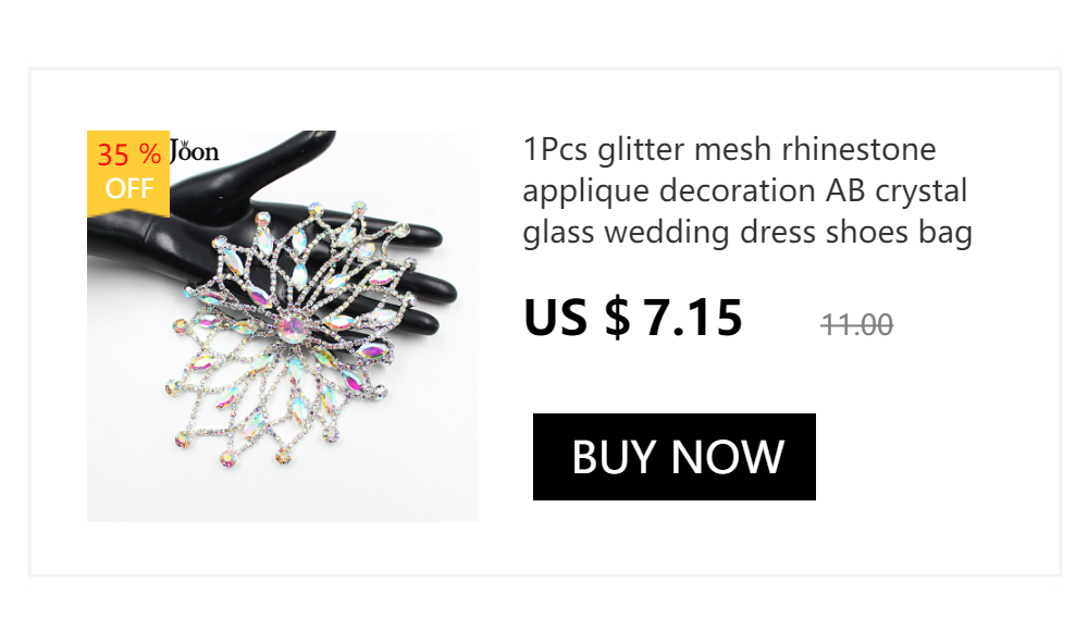 6,5x3,5 Zoll Gold Silber Kristall Kragen Strass Ausschnitt Schmuck Hochzeitskleid Rock Blinkende Kleidung Zubehör YL015 – Detail 6