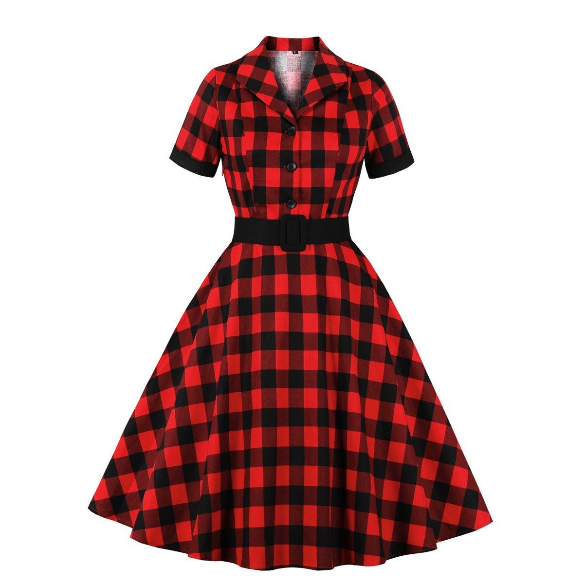 rockabilly guingão vermelho, vestido de verão em