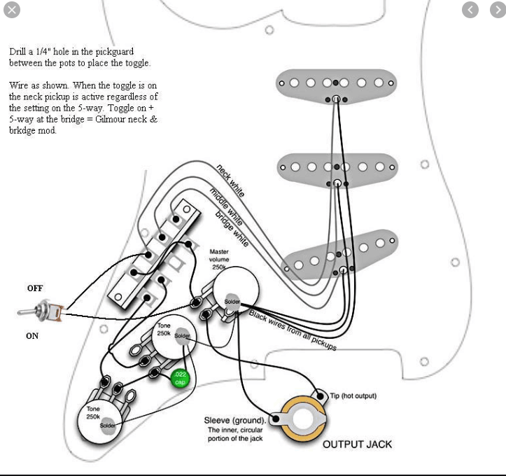 david gilmour black strat switch