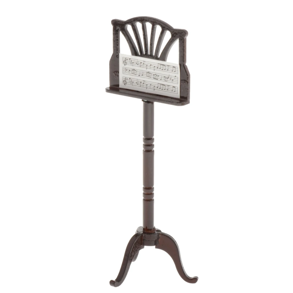 1/6 Miniature Sheet Music Stand, Musical Instrument for Room Accessories