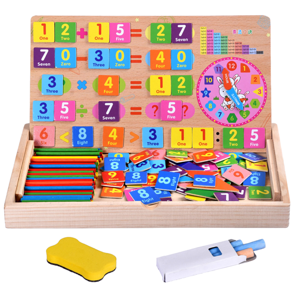 Multifunction Counting Sticks Wood Calculation Math Pre- Children Toys