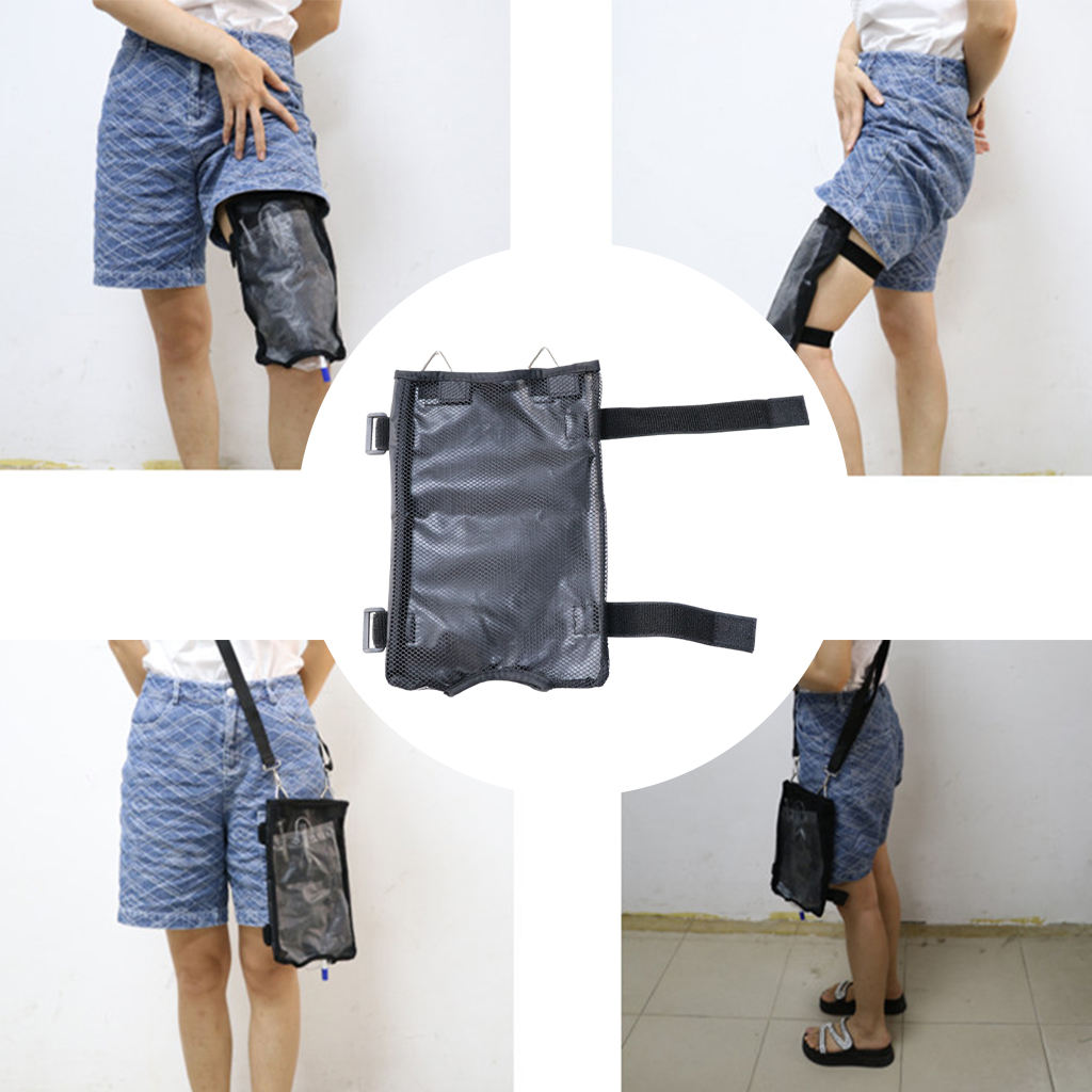 2000ml Urine Drainage Bag Leg Bag Holder Incontinence Kit Urinary Incontinence Patient Leg Storage Support Bag for Travel