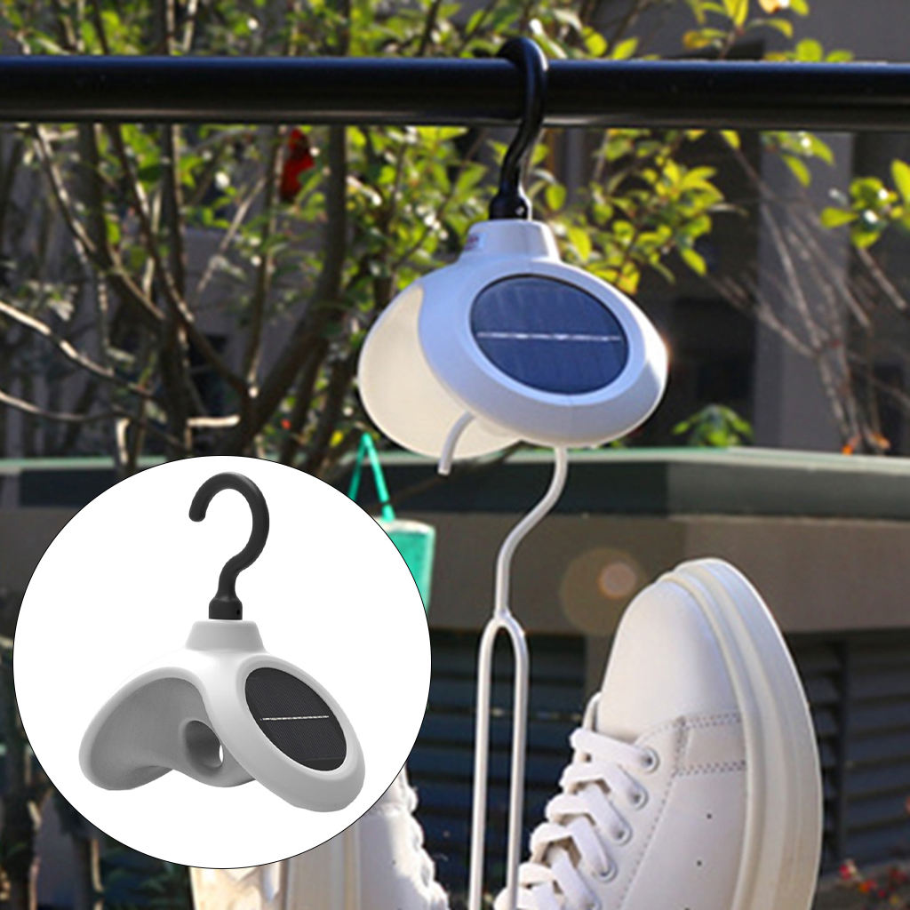 Coat Hanger Holder Space Saving six Laps Per Minute Durable Solar-Powered Rotating for Terrace Home Plush Toys Pillow Shorts