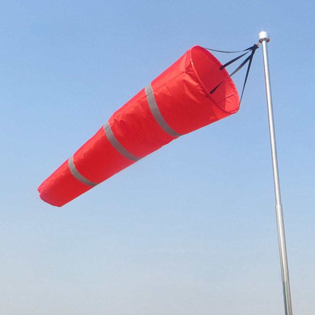 60/80/100/150CM Reflective Belt Windsock Outdoor Ripstop Wind Sock Bag
