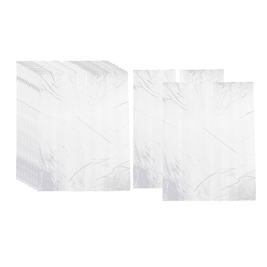 50x Disposables Hairdressing Capes Hair Salon Shawl Plastic Waterproof Hair