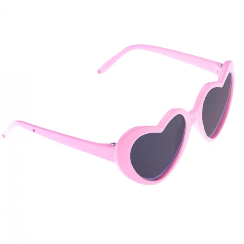Pair of Heart Frame Eye Glasses Sunglasses for 18