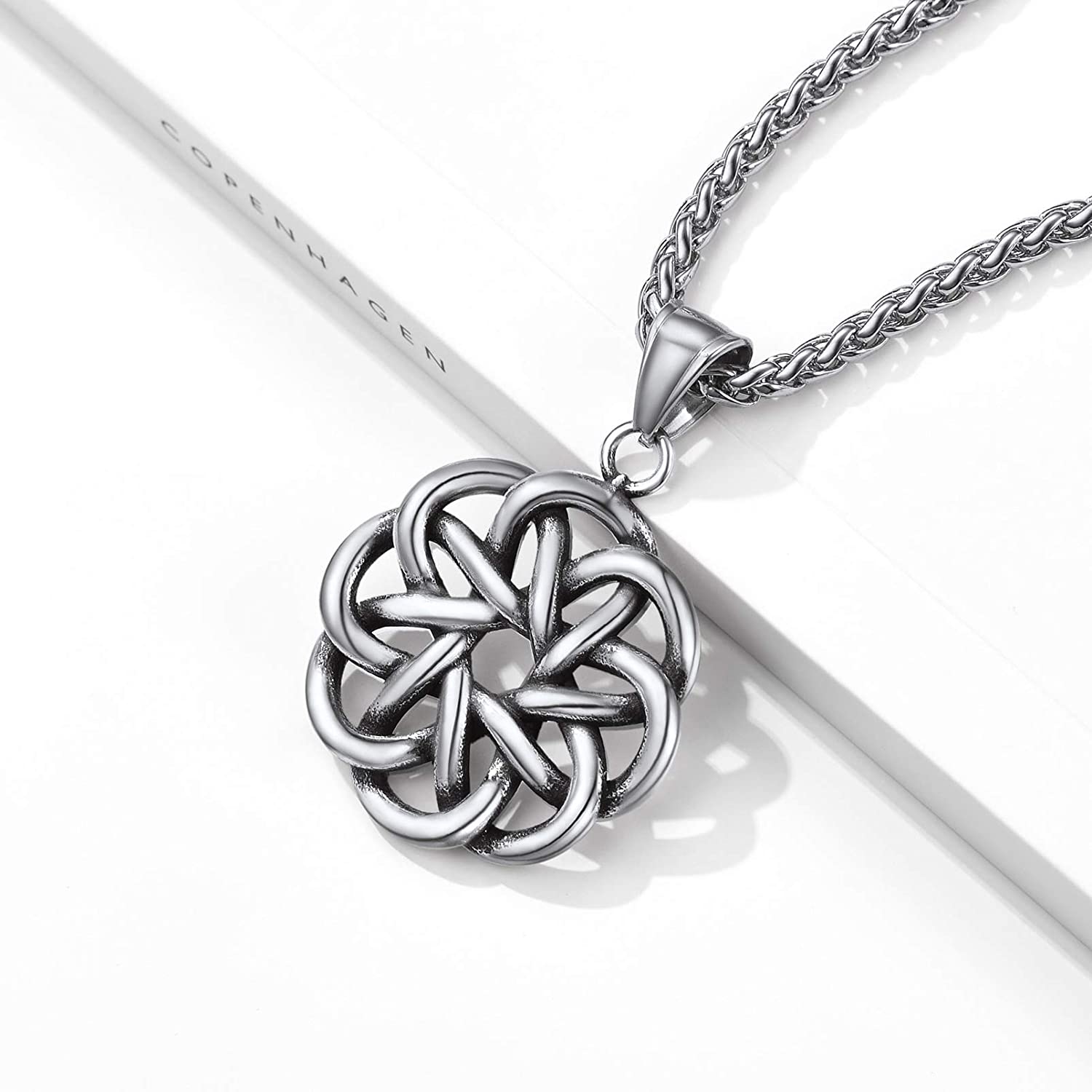 Celtic Knot Pendant Necklace for Ladies 