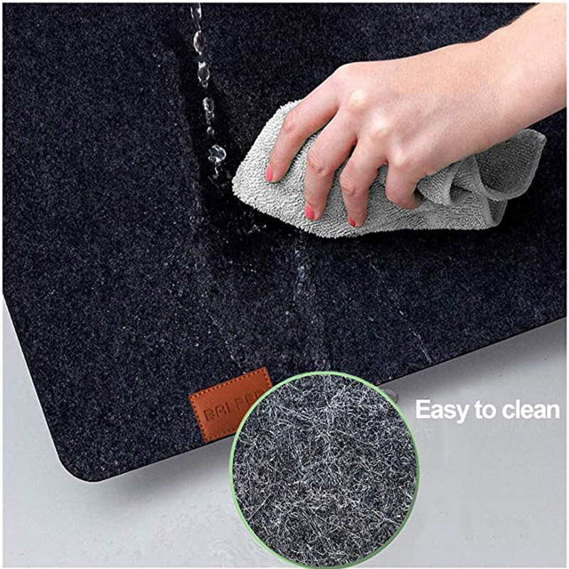 18pcs set Washable Felt Placemats Table Mats Glass Coasters Cutlery Bags Set Insulation Pads 【超