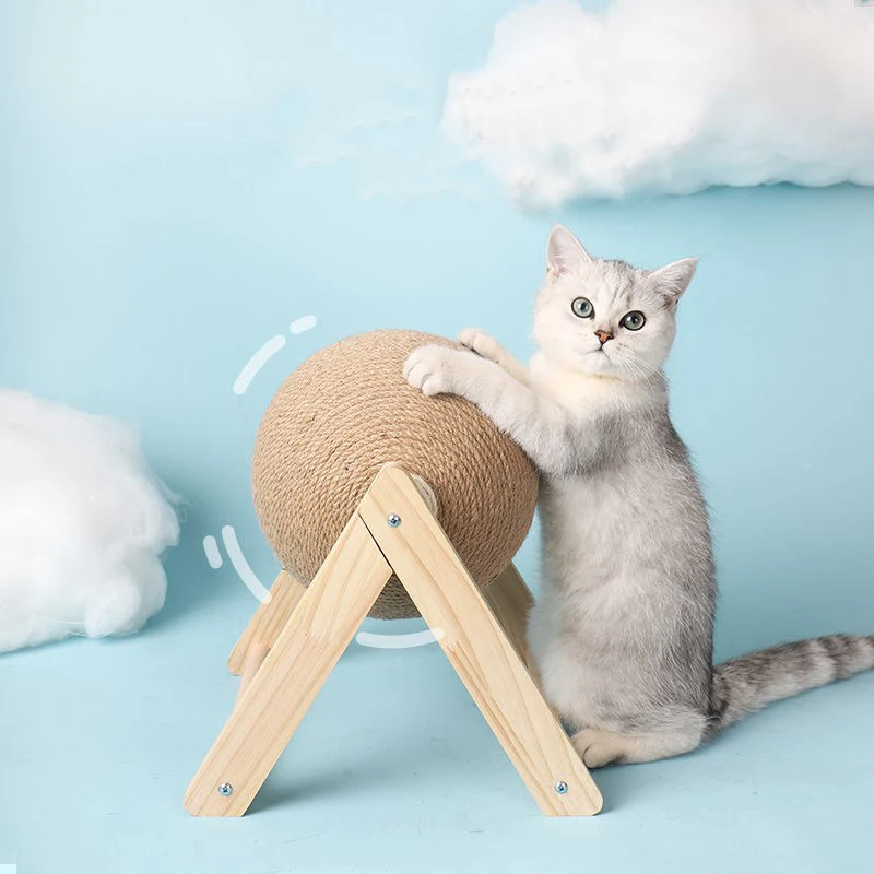 with Scratching Post with Sisal Covered Climbing Activity Tower Sisal Scratch Pole Cat Scratcher,Green Cactus LDDPP Cat Scratching Post with Teaser Ball Toy 