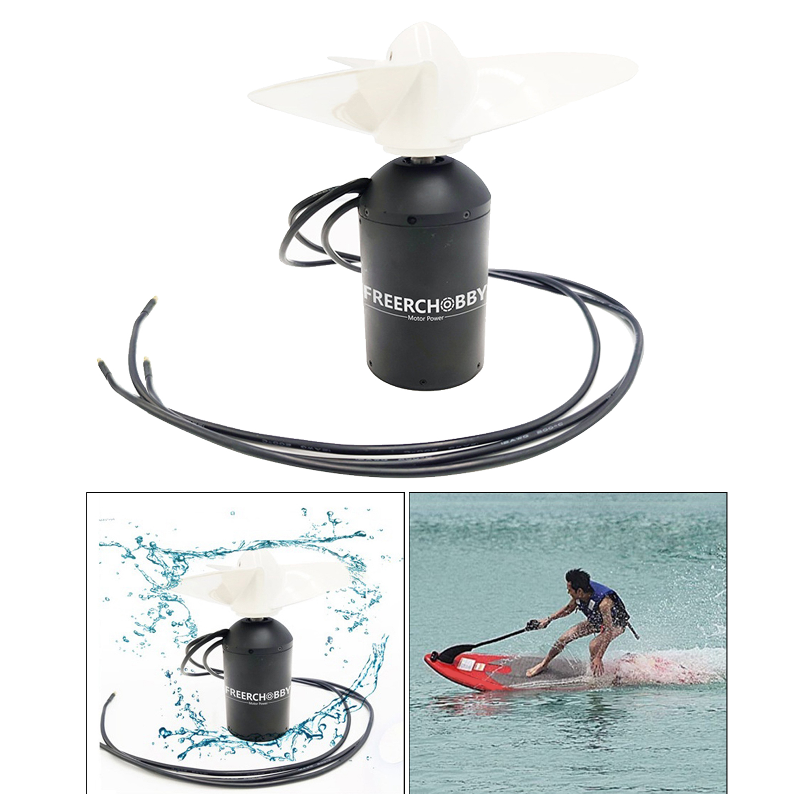 Underwater Thruster Motor Propeller Waterproof Motor Jet Surfing Accessories