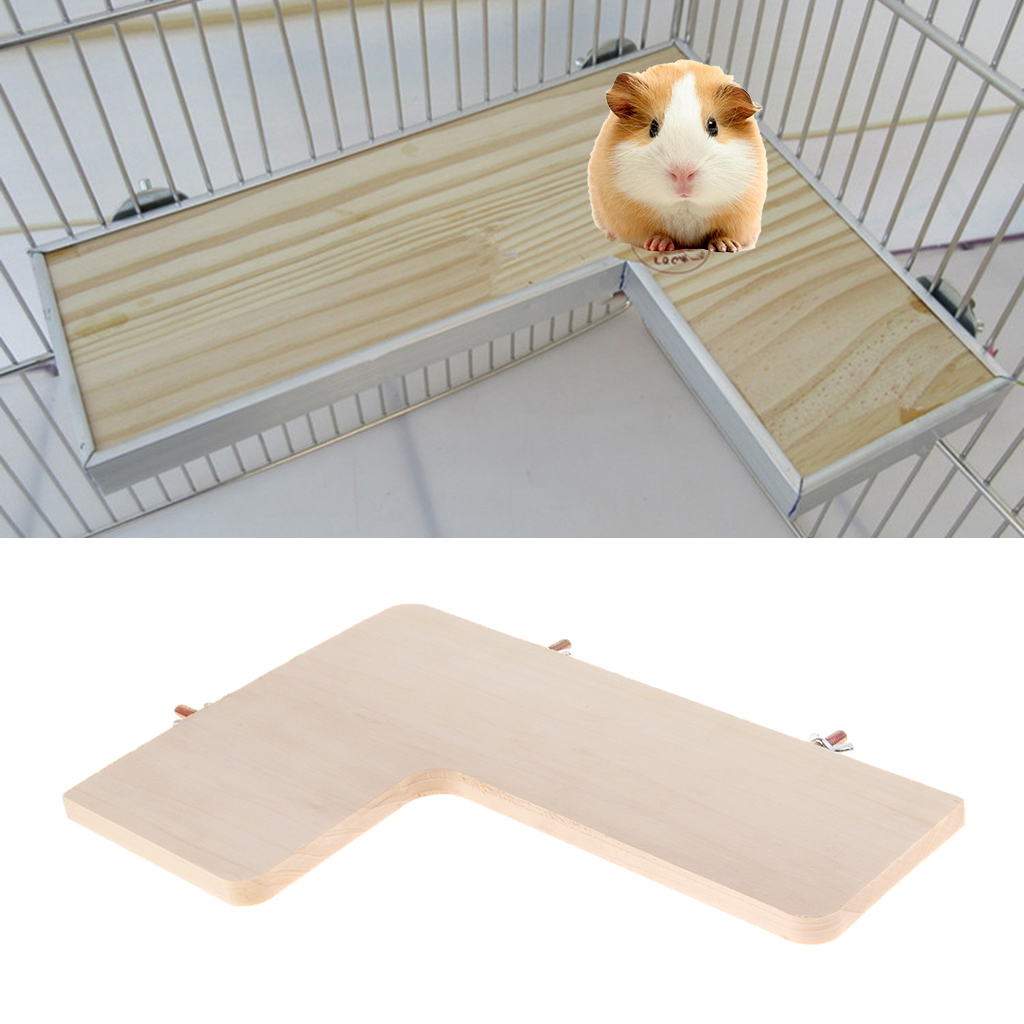 Wood Hamsters Platform Cage Stand Toy Pet Parrot Springboard Chinchillas Toys Pet Playground