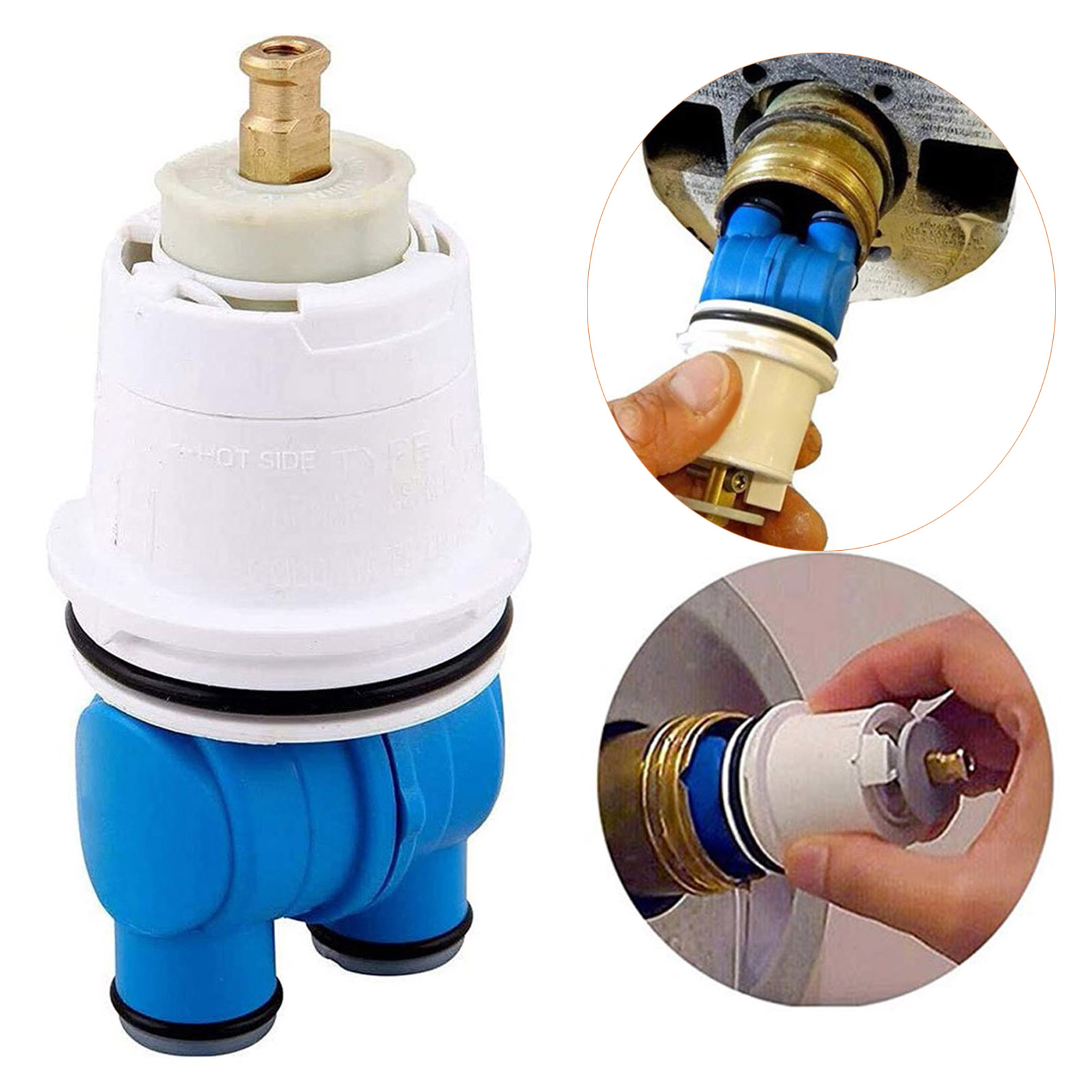 Pressure Balance RP19804 Shower Cartridge for Delta Shower Single-handle Delta Faucet Universal Valve Cartridge Repair Assembly