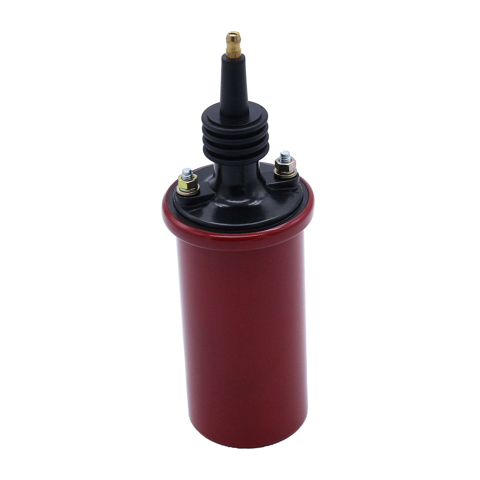 Red 8223 Blaster 3 Oil Filled Coil Ignition Coil Round without Label HEI-style Boot 45,000 Volts High Vibration