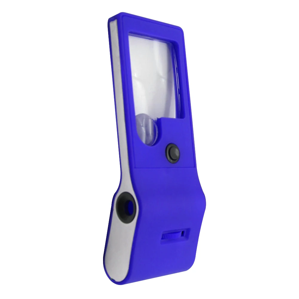 moedas portátil avaliação jóias handheld led luz uv ajustável lupa bolso lente