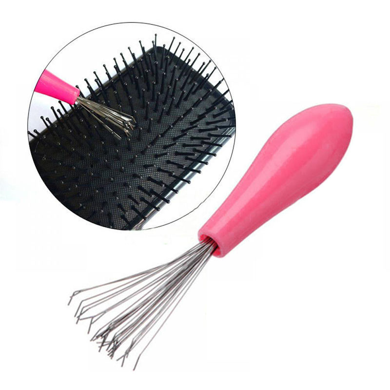 Best of New Mini Hair Brush Combs Cleaner Embedded Tool Plastic Cleaning Remover Handle Tangle Hair Brush Hair Care Salon Styling Tools Reviews & Tips - Image 2