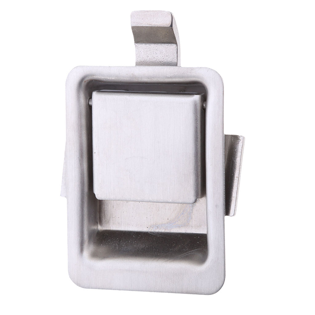 Marine Grade Stainless Steel Flush Pull Lock Mini Recessed Mounted Latch for Horsebox Locker Trailer