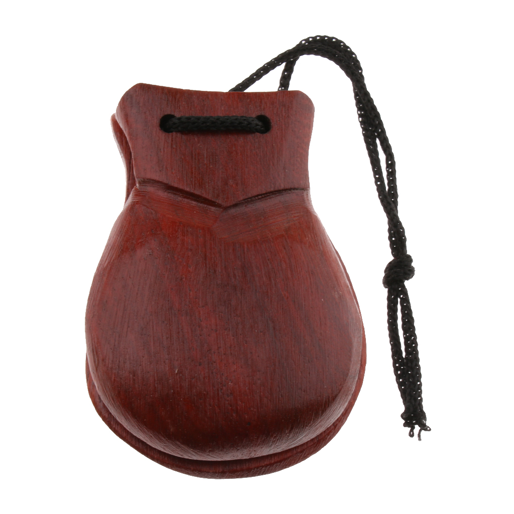 Children Percussion Toys Castanets Brown Chestnuts 8 X 5.5 X 2cm