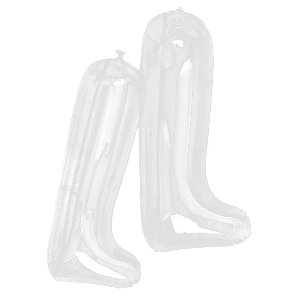 Pair Inflatable Shoes Stretcher Boots Inserts Shaper Plastic Stand Support