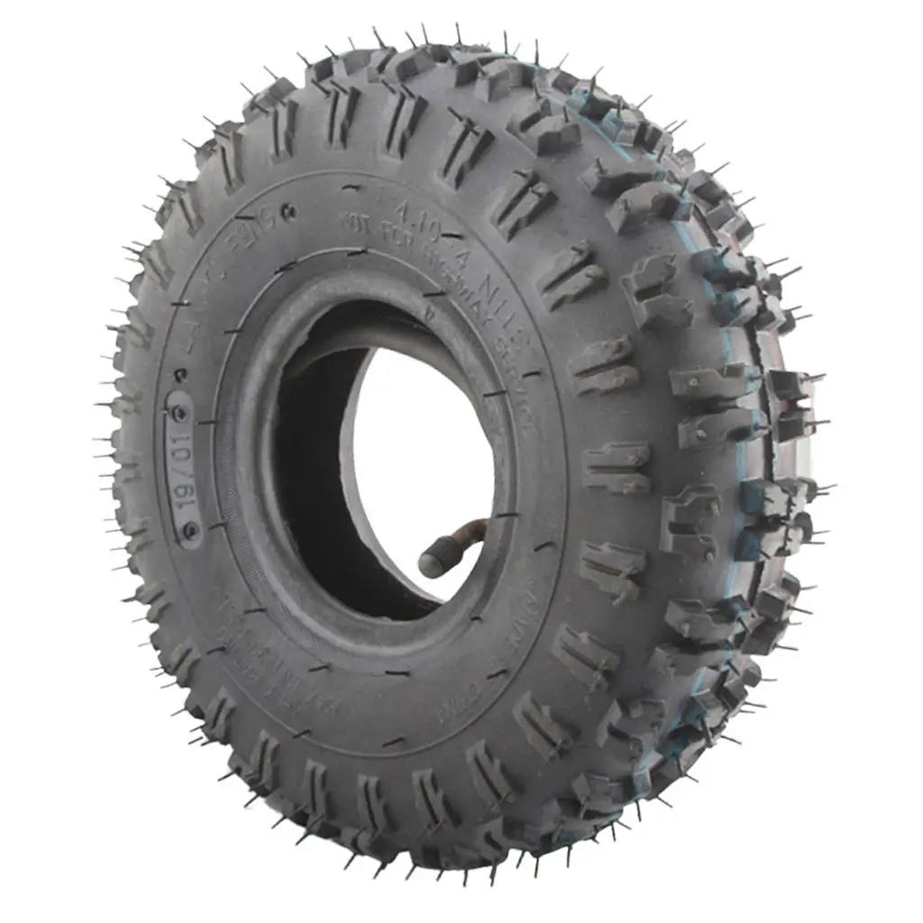 Heavy Duty Rubber 4.10-4 410-4 4.10/3.50-4 Tire and Inner Tube Set for Garden  Snow Blower Go Cart Repair Accessories
