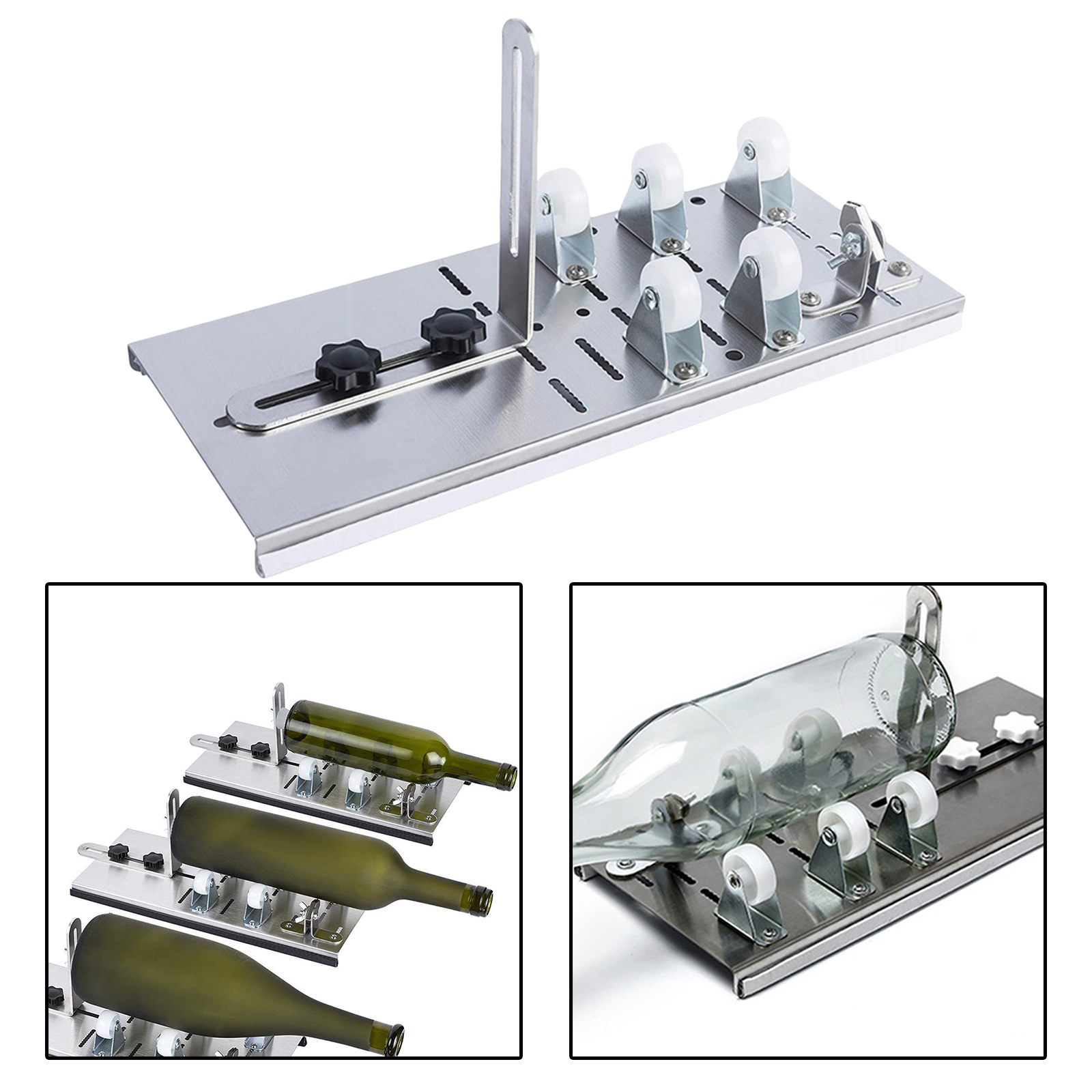 Stainless Steel Glass Bottle Cutter Safety for Wine Beer Champagne Glass Cutting Tool Christmas DIY Projects Decors