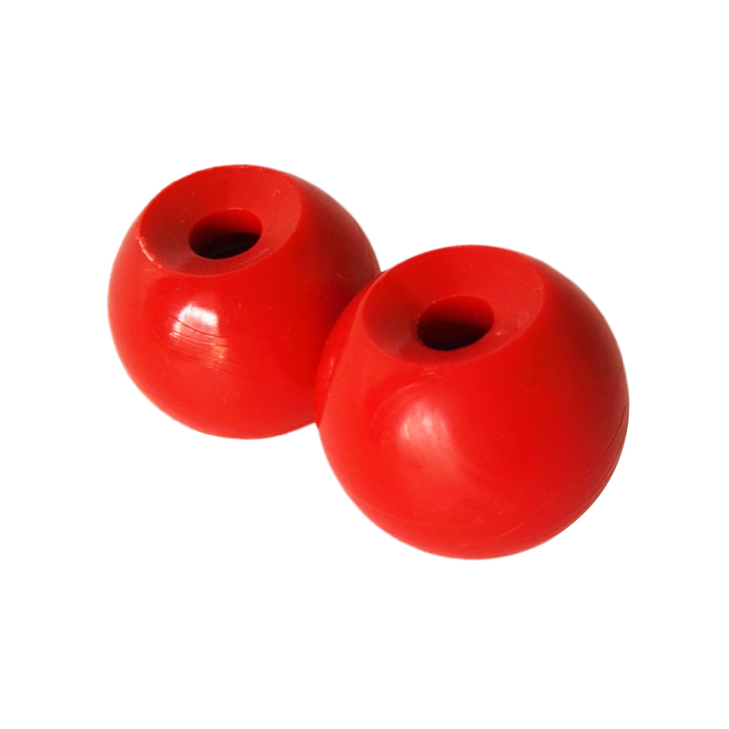 2Pcs Portable Red Balls for Kayak Canoe Marine Tail Rudder Control System