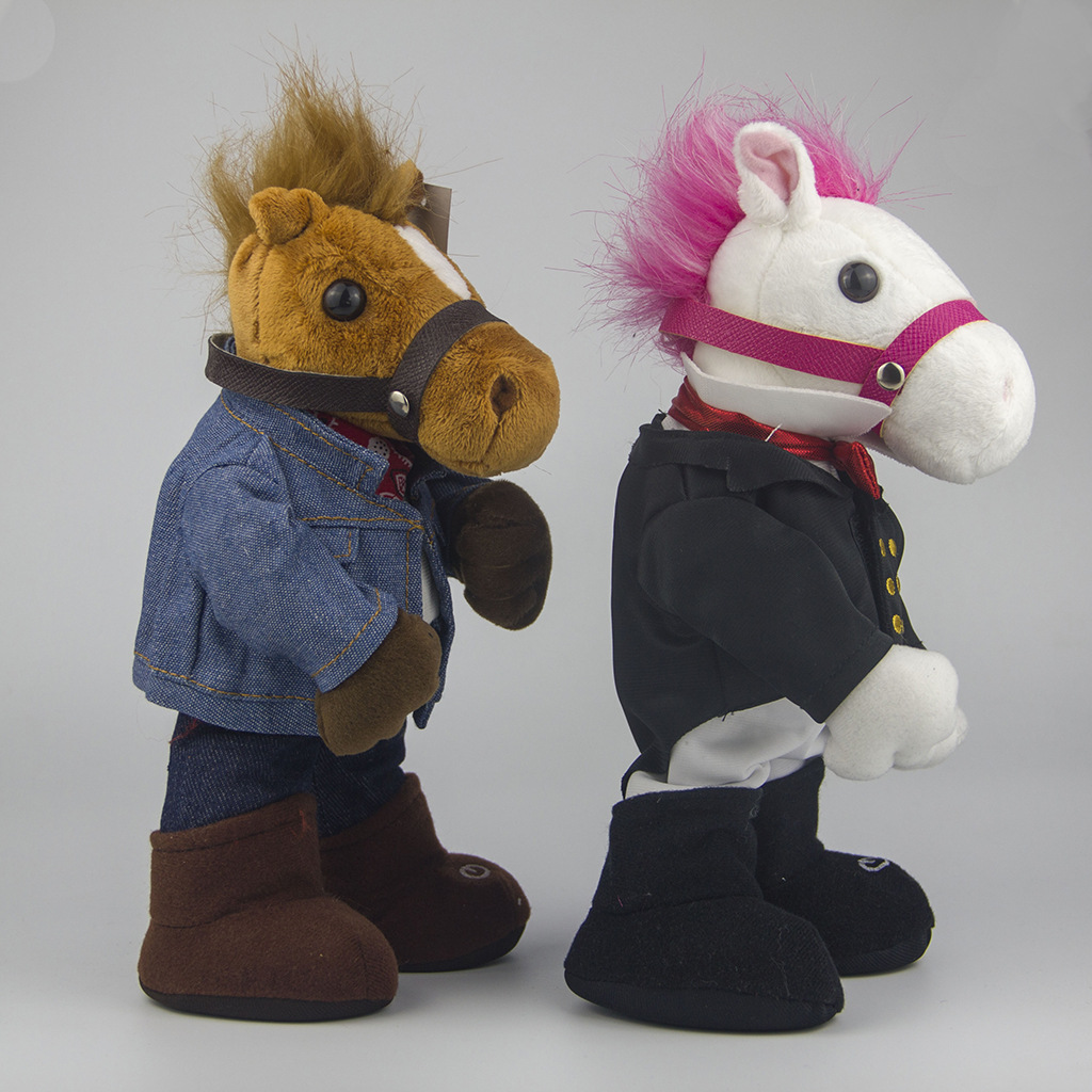 23cm Electric Plush Toys GANGNAM STYLE Horse Figure Doll Kids Children Birthday Creative Gifts Musical, Dancing
