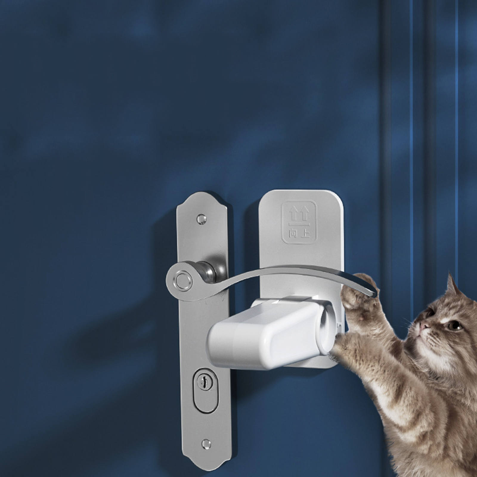 Child Handles Door Lever Lock Adhesive Proof Doors And Safety Tools