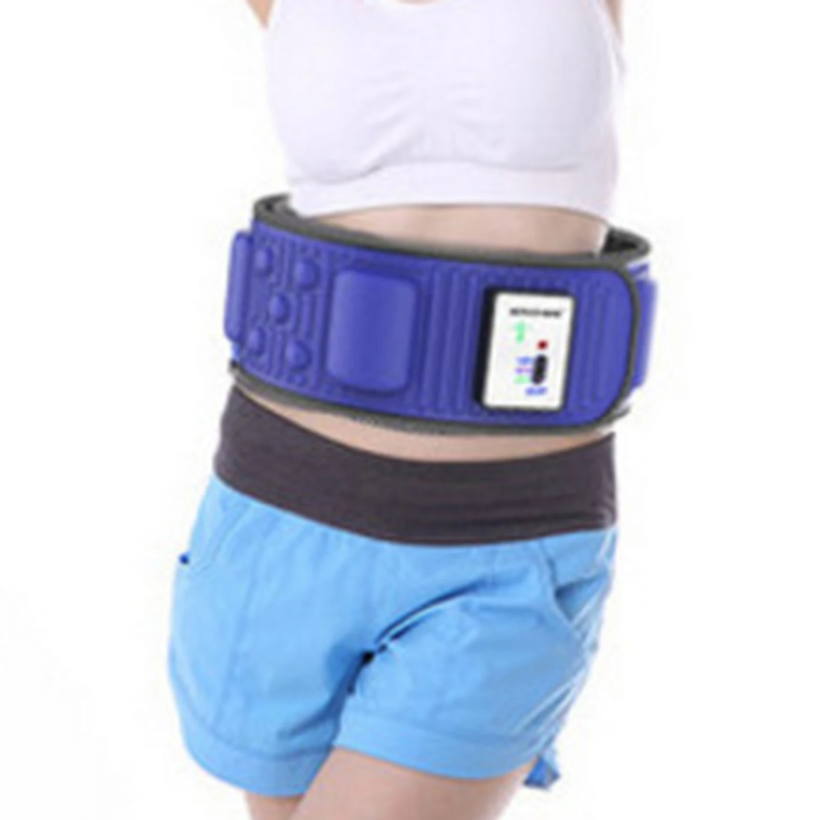 Slimming Belt Stimulator Body Vibrating Waist Massager Gym Fat Burning Abs Stimulator Men Women Workout Fitness