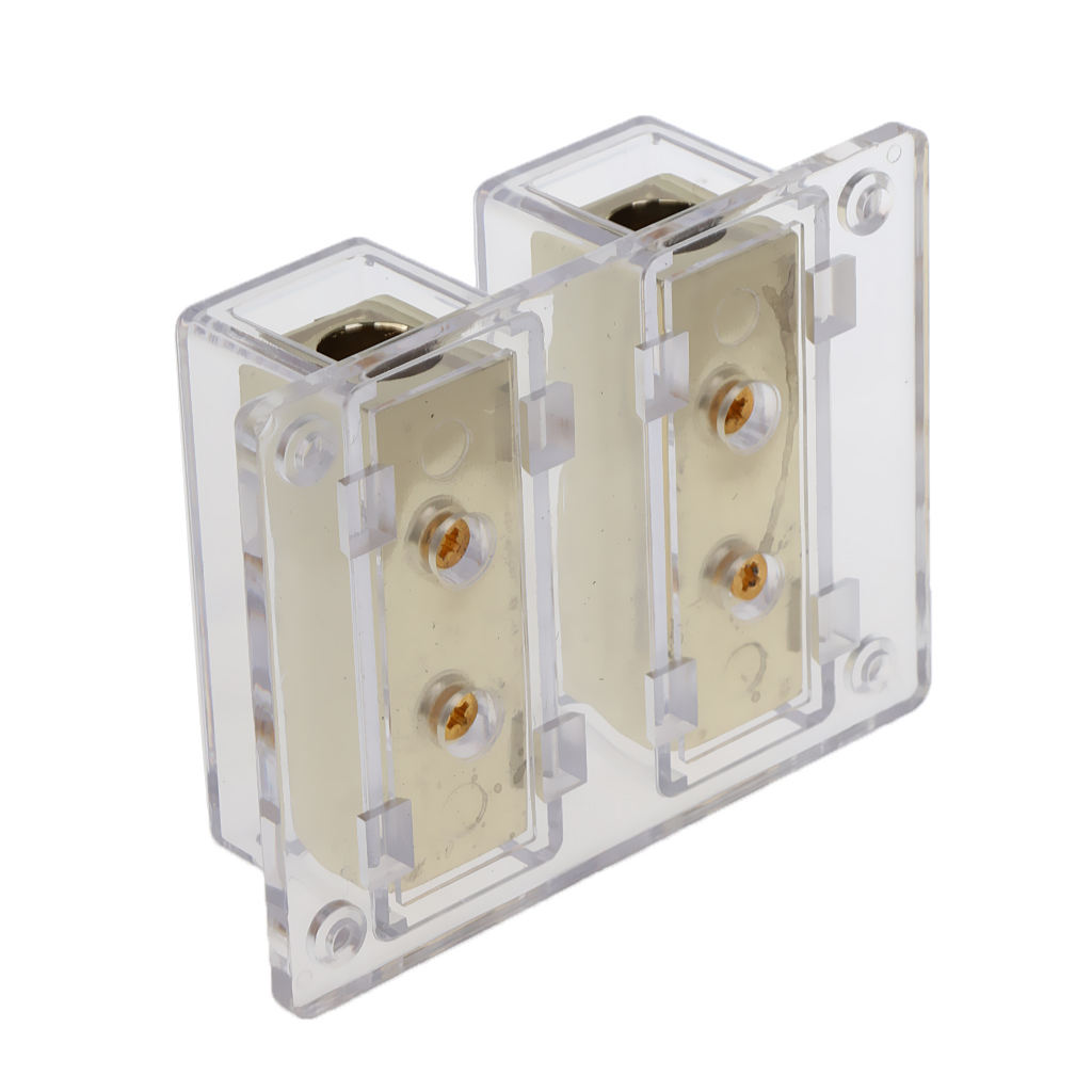 8-Way Car Audio Stereo Power/Ground Cable Splitter Distribution Block 8ga
