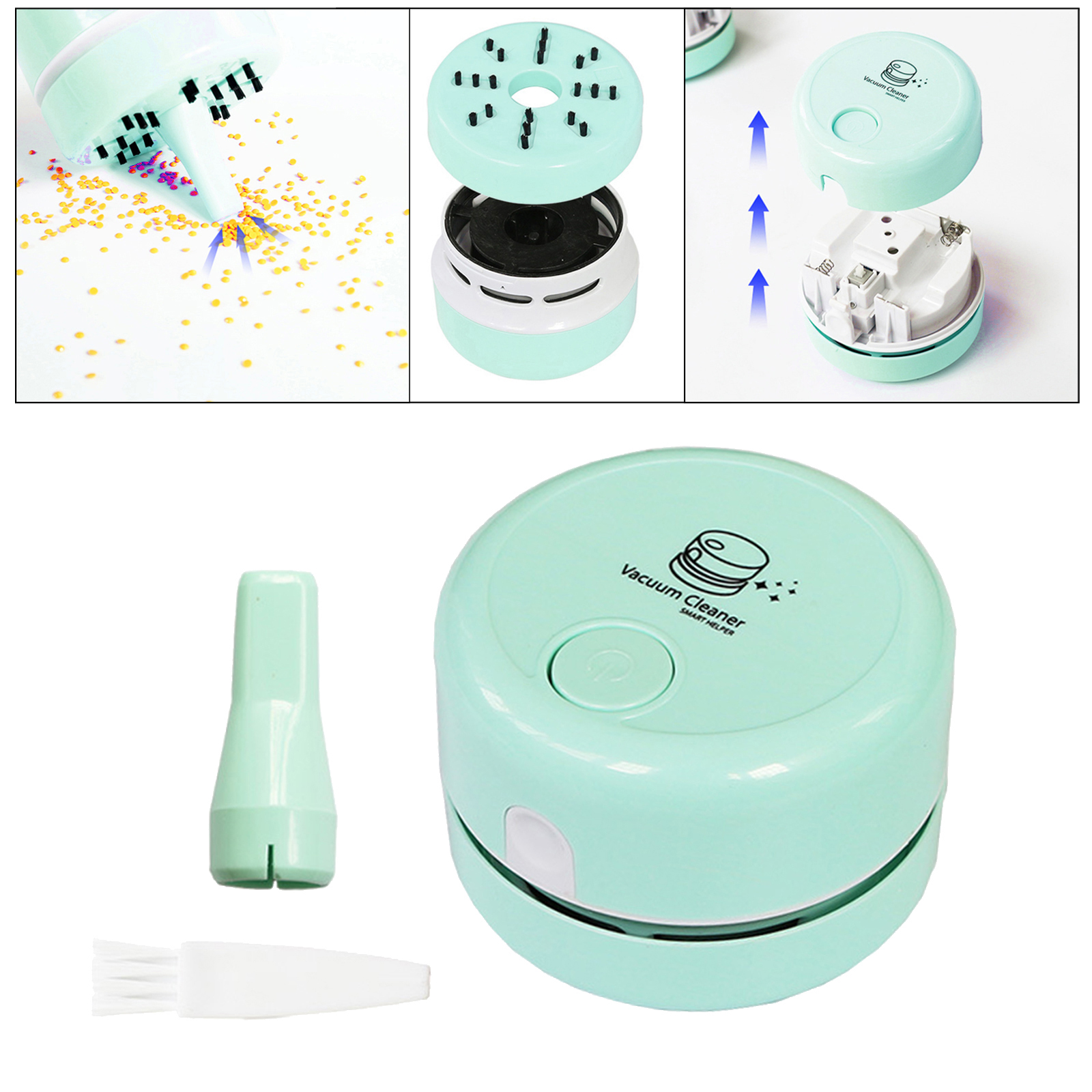 Mini Portable Diamonds Drills Picker Desktop Vacuum Cleaner For Diamond Painting Spilled Diamonds Pick DIY Crafts Cross Stitch