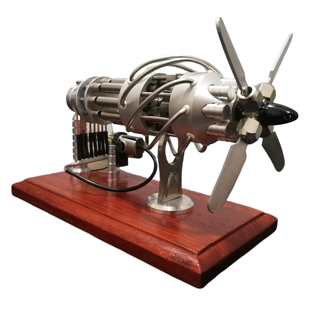 16 Cylinder Hot Air Stirling Engine Motor Model Creative Motor Engine Toy