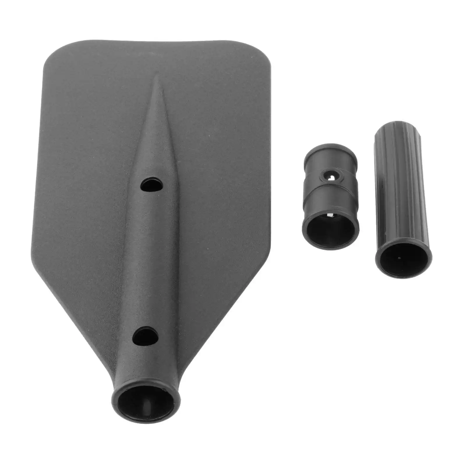 3Pcs/set Lightweight Rubber Kayak Boat Paddle Blade Leaf Accessories Black