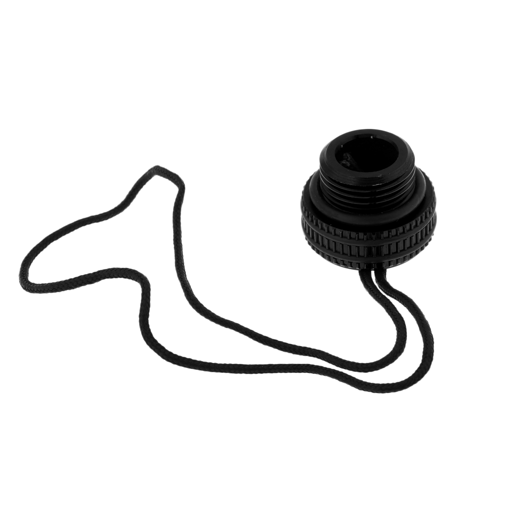 Diving Din Regulator Tank Valve Threaded Dust Plug Protective  With Lanyard