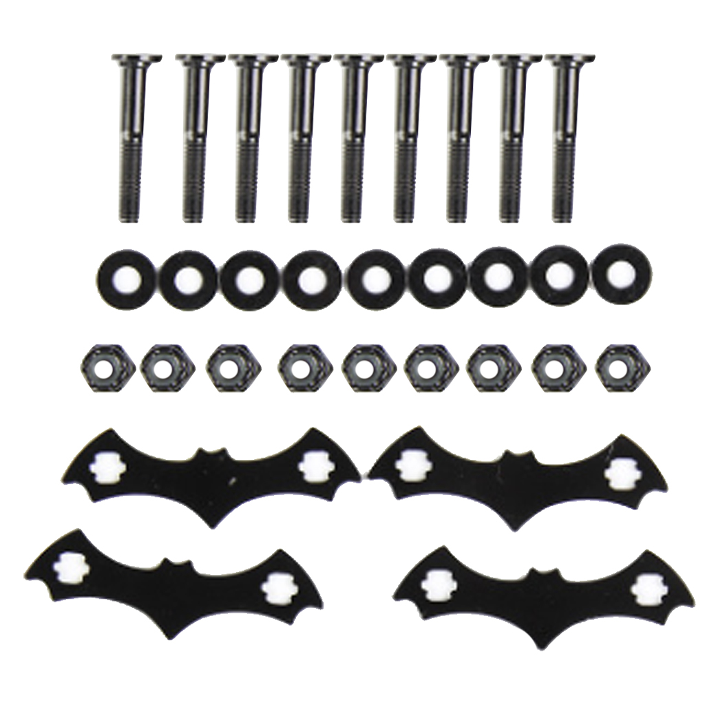 4 Set Longboard Skateboard Deck Protect Cushion Gasket Bolts Nuts Screw Mounting Kit