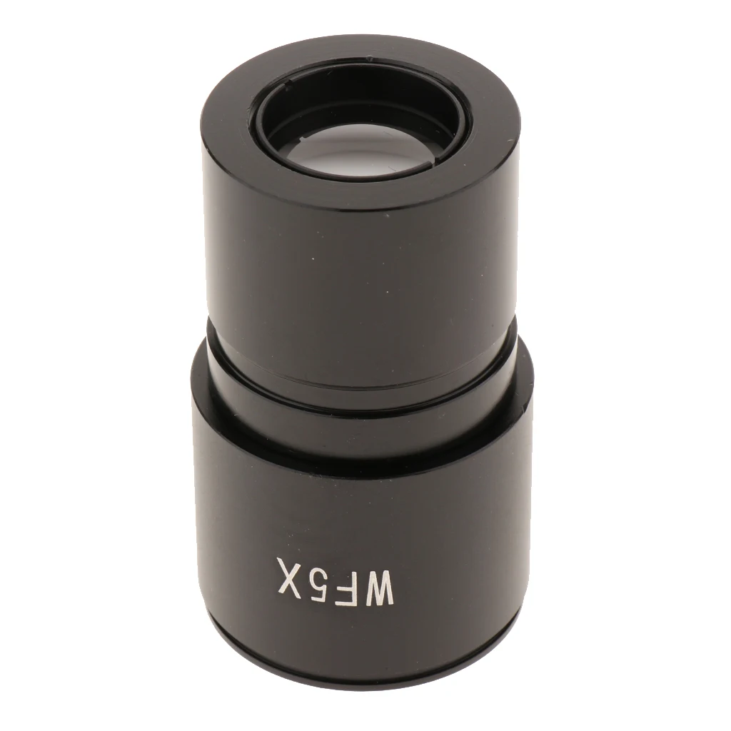 WF5X Biological Microscope Widefield Eyepiece Lens w/ Interface 30mm Black