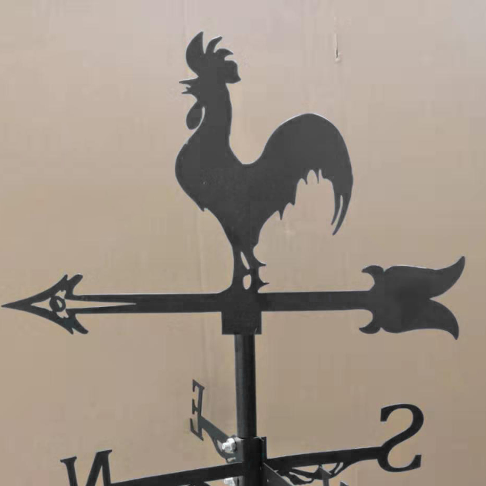 Iron Weathervane Wind Direction Indicator Farm Scene Home Outdoor Garden Iron Weathervanes Garden Outdoor Weather Vane