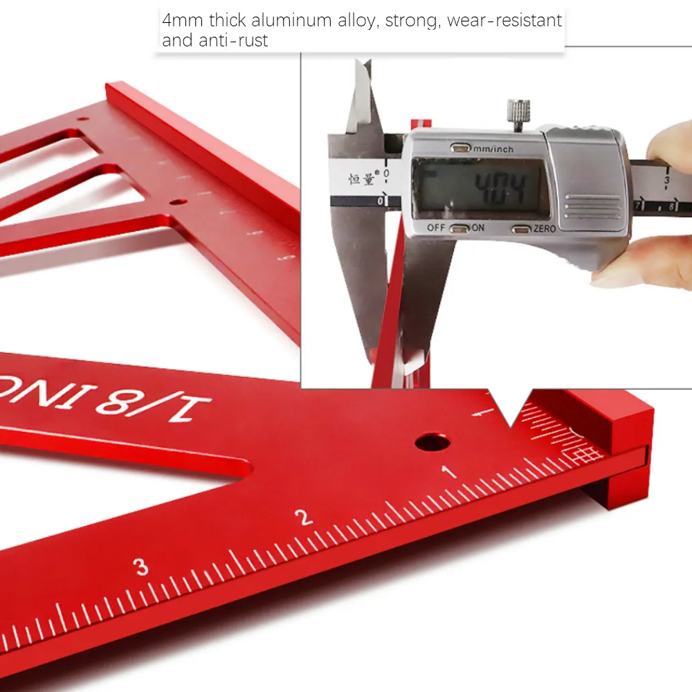 木工インチスピードスクエアルーラー16インチアルミニウムスクエアラフターカーペンタートライアングルスクエアレイアウトツールフレーミング碑文ゲージ|Hand  Tool Sets| - AliExpress