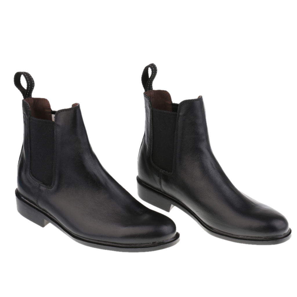 Quality Kids Children Paddock Equestrian Ankle Short Boots Horse Riding Pull On Footwear Shoes 26-29