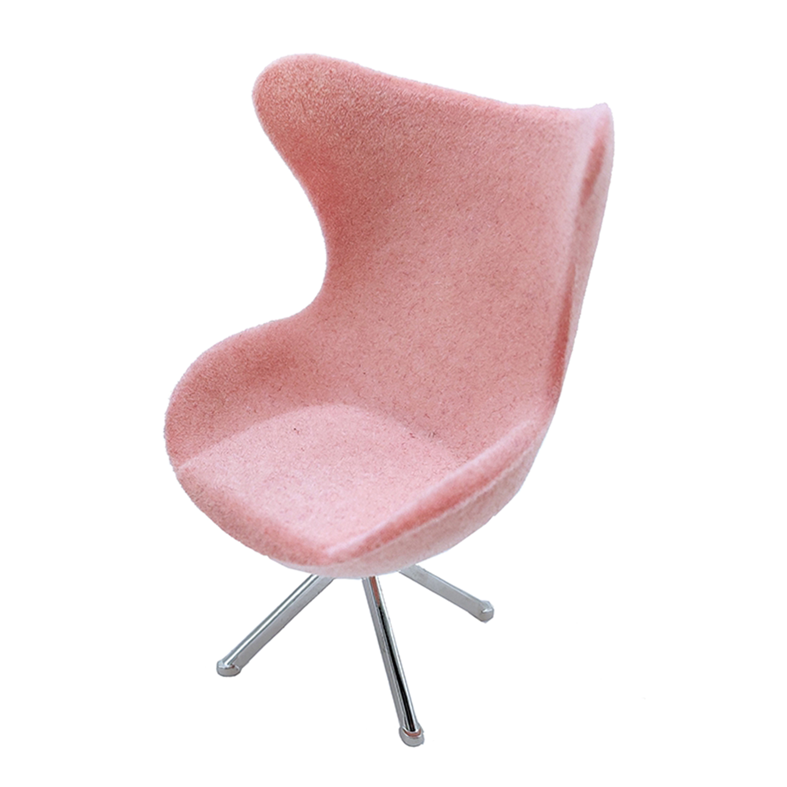 1:12 Scale Dolls House Miniatures Pink Office High Back Flocking Seat Chair Room