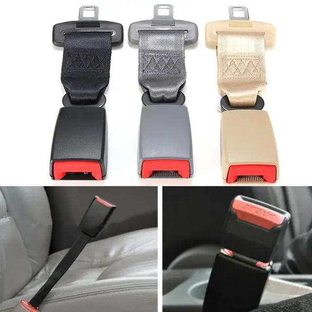 Paquete de cinturones de seguridad 2 Extensor universal del cinturón de  seguridad del coche Correa de extensión ajustable del cinturón de seguridad  24-36cm Jb51-3