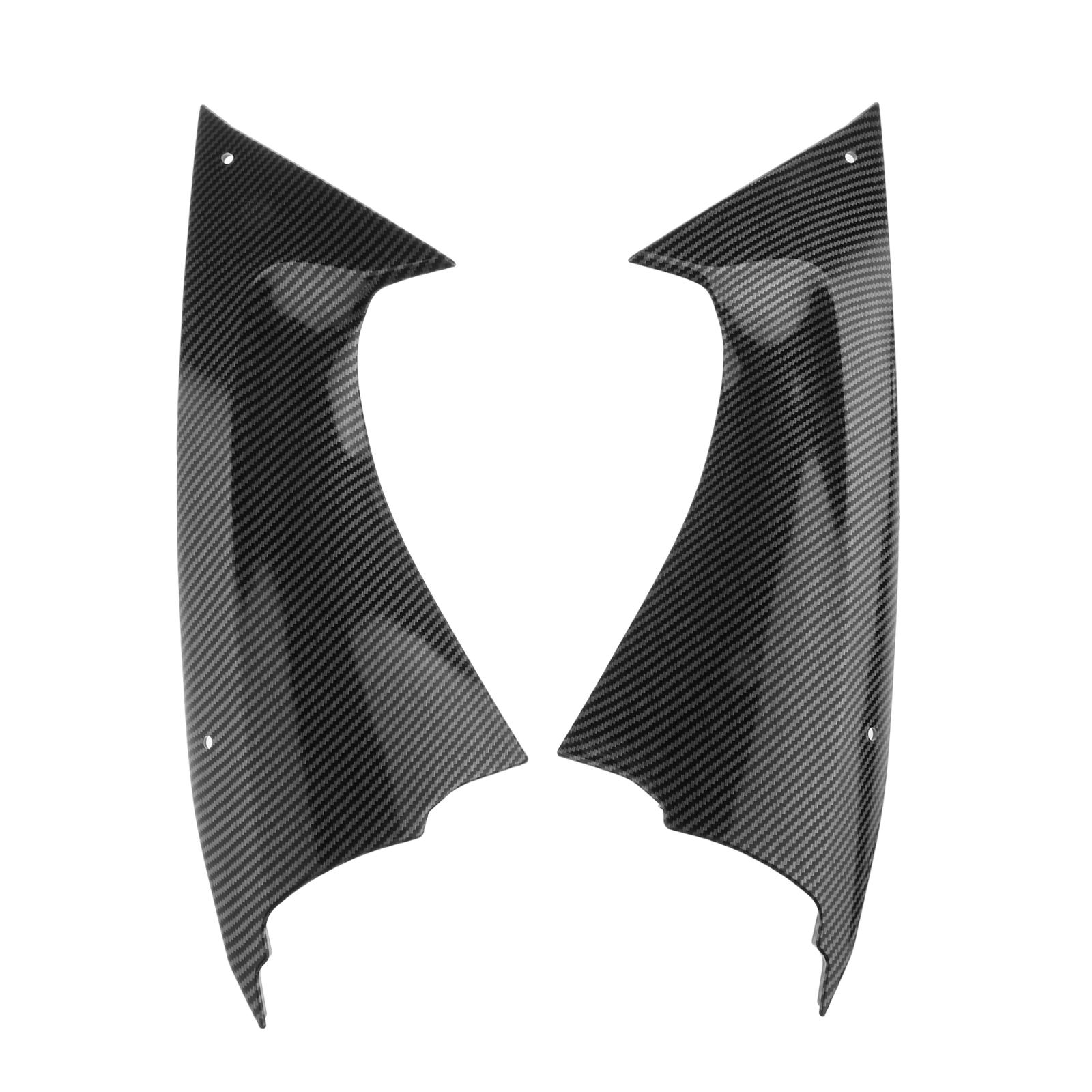 Left & Right ABS Motorcycle Accessories Gas Tank Side Trim Covers Fairing Bodywork Fit Yamaha YZF-R6 R6 2008-2014 Black