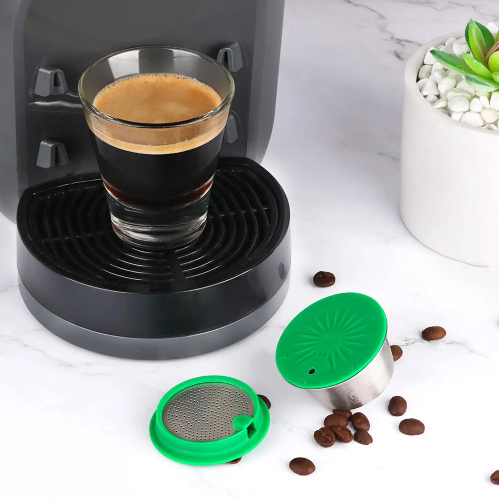 Stainless Steel Espresso Coffee  Capsules Cup Reusable for Gusto