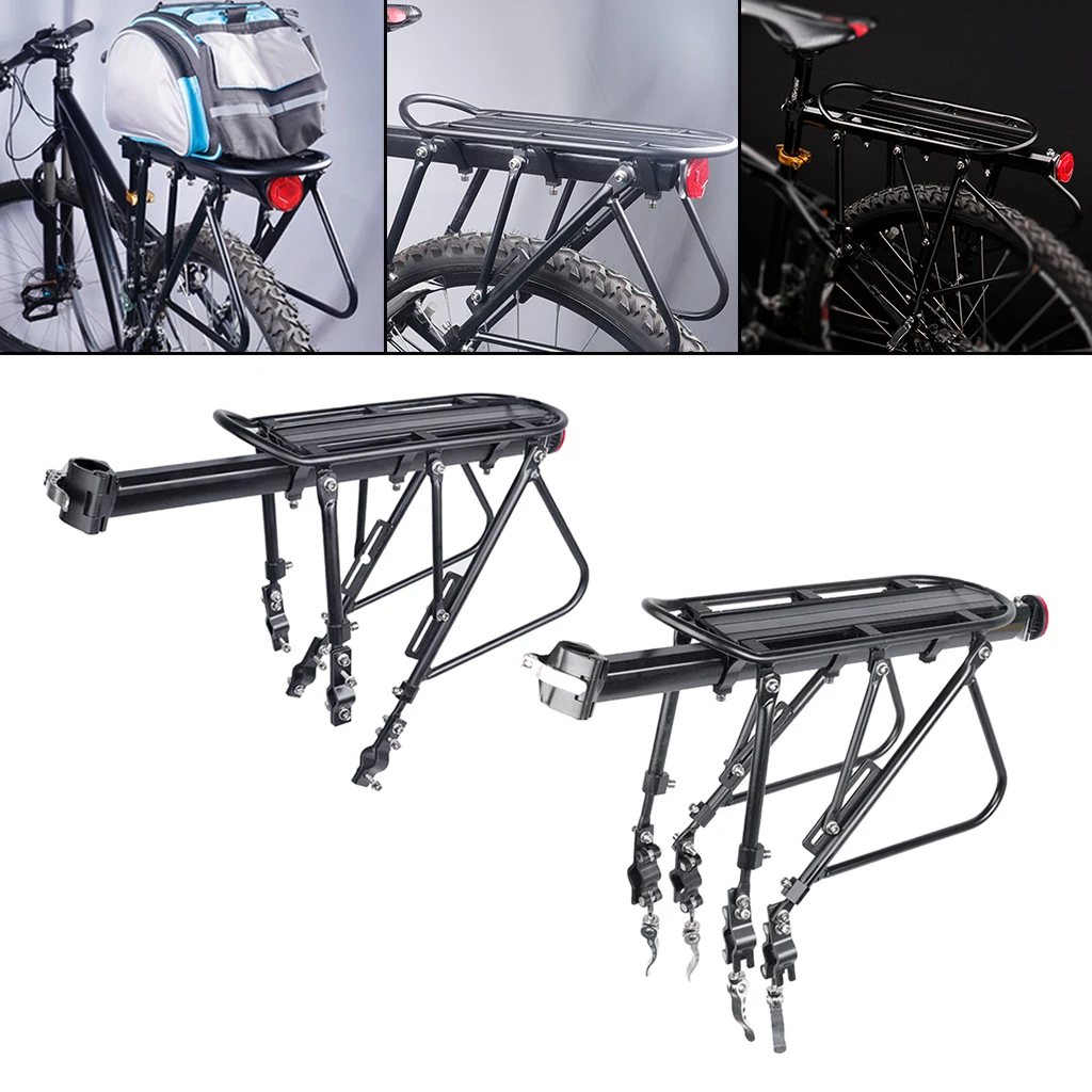 Bicycle Luggage Carrier Cargo Panniers Rack Rear Rack Shelf Load Freight Cycling Bag Holder Trunk Shelf Bike Travel Accessories